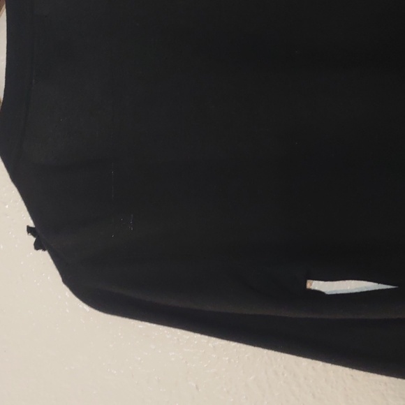 PRE OWNED BANANA REPUBLIC 3/4 SLEEVE CARDIGAN SIZE S COLOR BLACK HAS RUFFLE - Picture 8 of 10